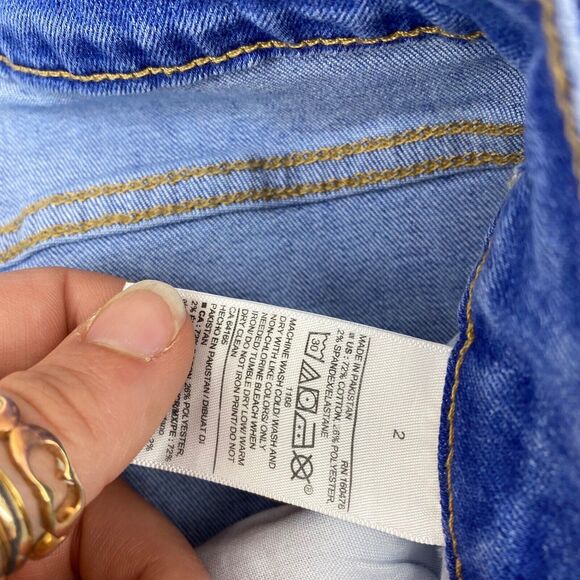 Old Navy Women's Rockstar Super Skinny Jeans Size 2 Stretch Medium Wash Mid Rise - Picture 6 of 7